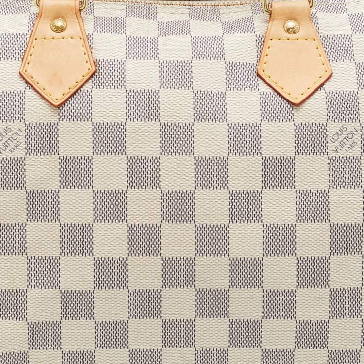 Pre Owned Louis Vuitton Damier Azur Canvas Speedy 30 Bag