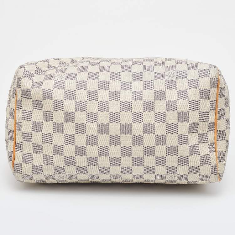 Pre Owned Louis Vuitton Damier Azur Canvas Speedy 30 Bag