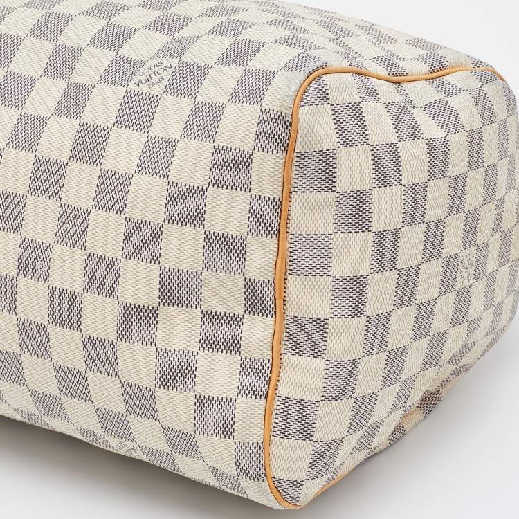Pre Owned Louis Vuitton Damier Azur Canvas Speedy 30 Bag