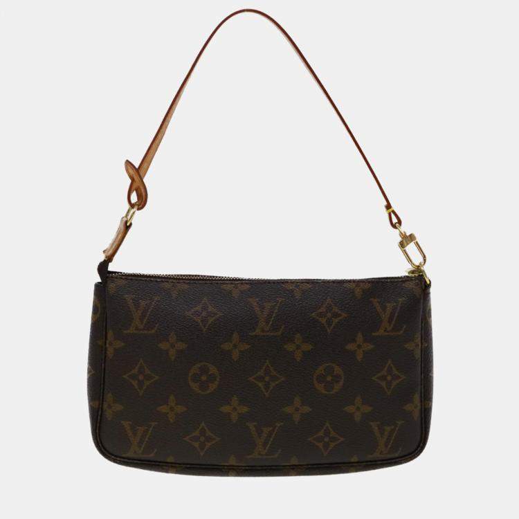Pre Owned Louis Vuitton Monogram Pochette Accessoires Pouch M51980 LV Auth 30112