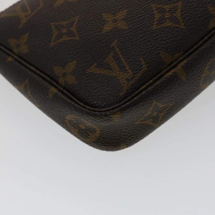 Pre Owned Louis Vuitton Monogram Pochette Accessoires Pouch M51980 LV Auth 30112