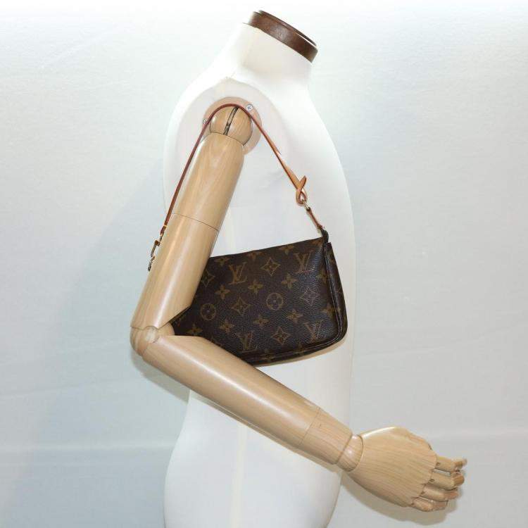 Pre Owned Louis Vuitton Monogram Pochette Accessoires Pouch M51980 LV Auth 30112