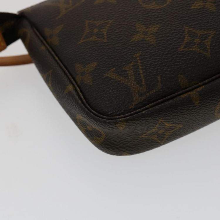 Pre Owned Louis Vuitton Monogram Pochette Accessoires Pouch M51980 LV Auth 30112