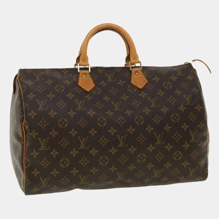 Louis Vuitton Monogram Speedy 40 Hand Bag M41522 LV Auth 33483 Louis ...