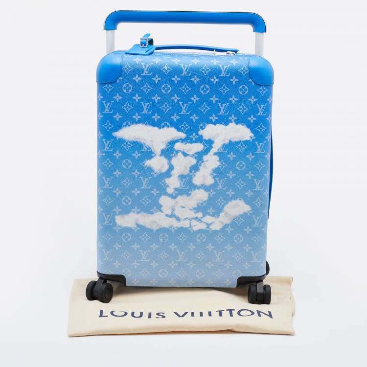 Pre Owned Louis Vuitton Monogram Clouds Canvas Horizon 55 Suitcase