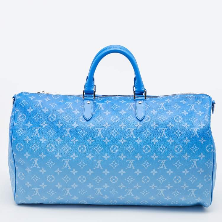 Pre Owned Louis Vuitton Monogram Clouds Canvas Keepall 50 Bag