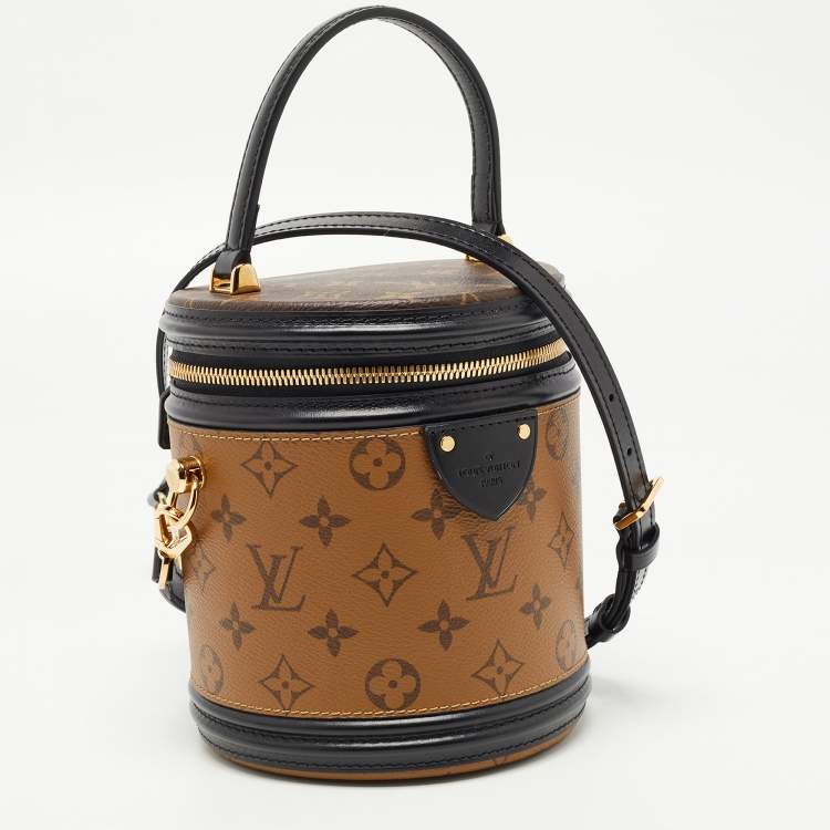 Pre Owned Louis Vuitton Monogram and Reverse Monogram Canvas Cannes Bag