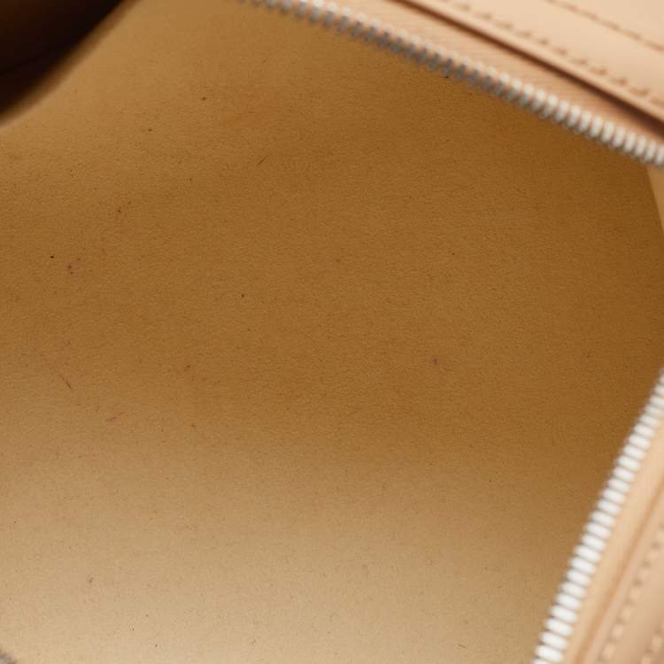 Pre Owned Louis Vuitton Camel Damier Facette Vernis Speedy Cube MM Bag