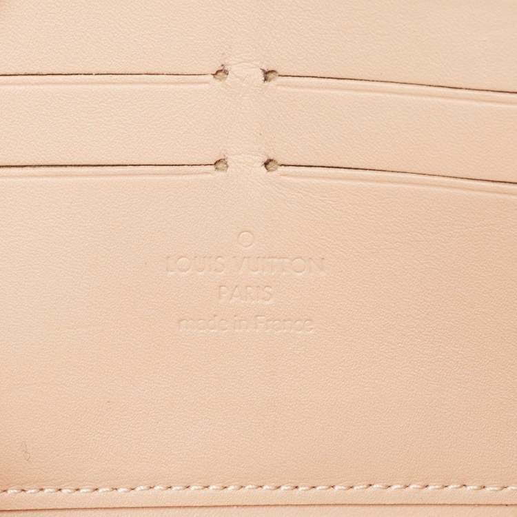 Pre Owned Louis Vuitton Noisette Monogram Vernis Zippy Wallet