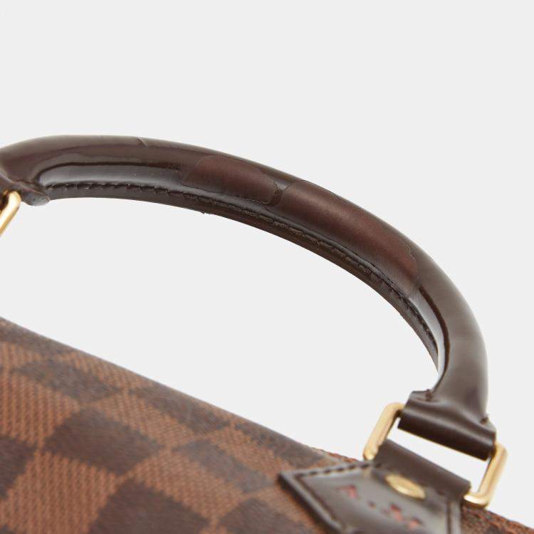 Pre Owned Louis Vuitton Damier Ebene Canvas Speedy 35 Bag