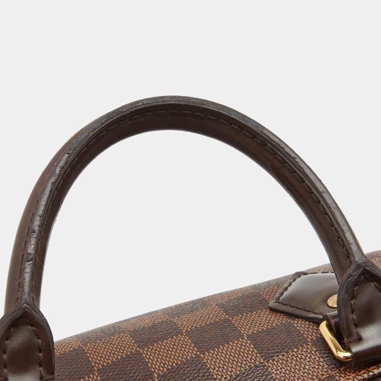 Pre Owned Louis Vuitton Damier Ebene Canvas Speedy 35 Bag