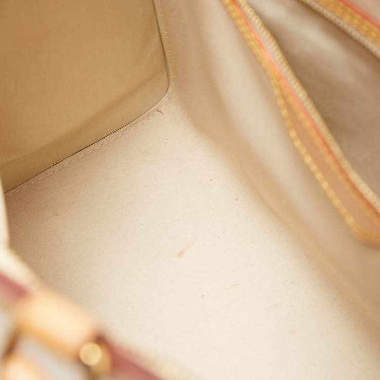 Pre Owned Louis Vuitton Citrine Monogram Vernis Brea MM Bag