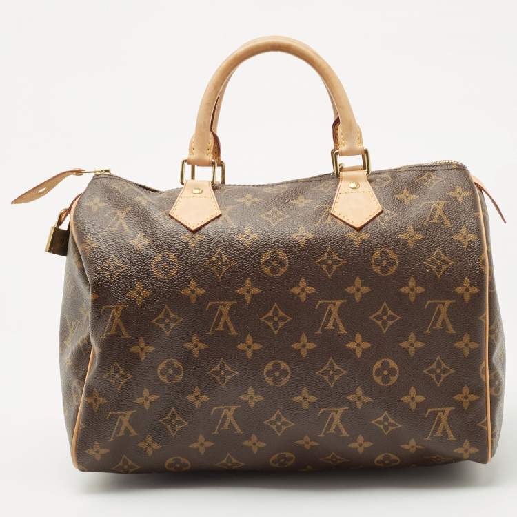 Pre Owned Louis Vuitton Monogram Canvas Speedy 30 Bag