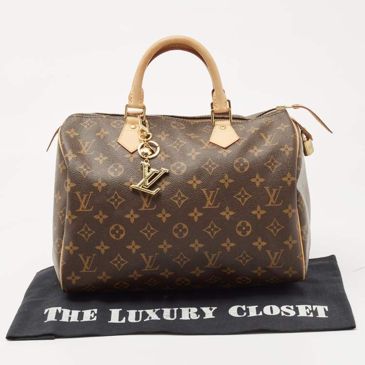 Pre Owned Louis Vuitton Monogram Canvas Speedy 30 Bag