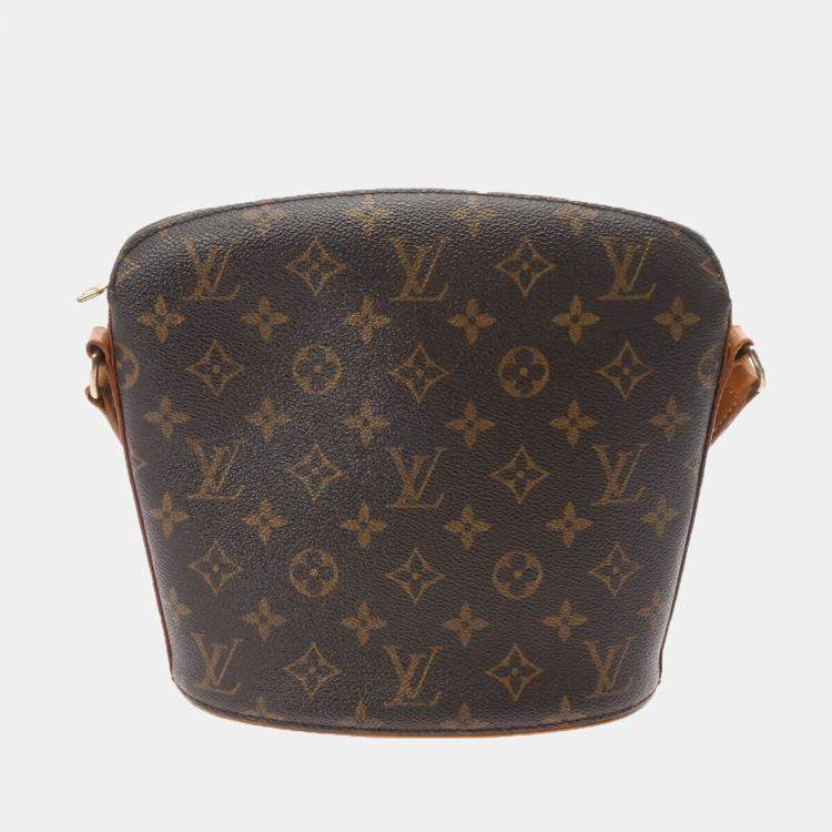 Louis Vuitton Brown Monogram canvas Drouot Shoulder Bag Louis
