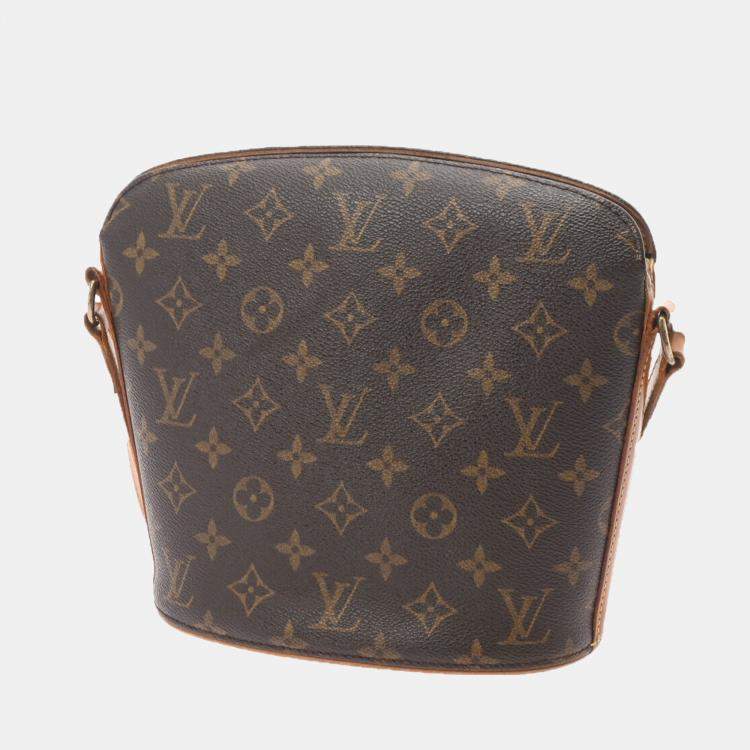 Louis Vuitton, Bags, Louis Vuitton Drouot Monogram Canvas Shoulder  Crossbody Bag Authentic