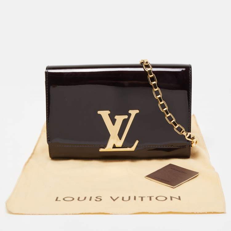 Pre Owned Louis Vuitton Amarante Vernis Chain Louise GM Bag