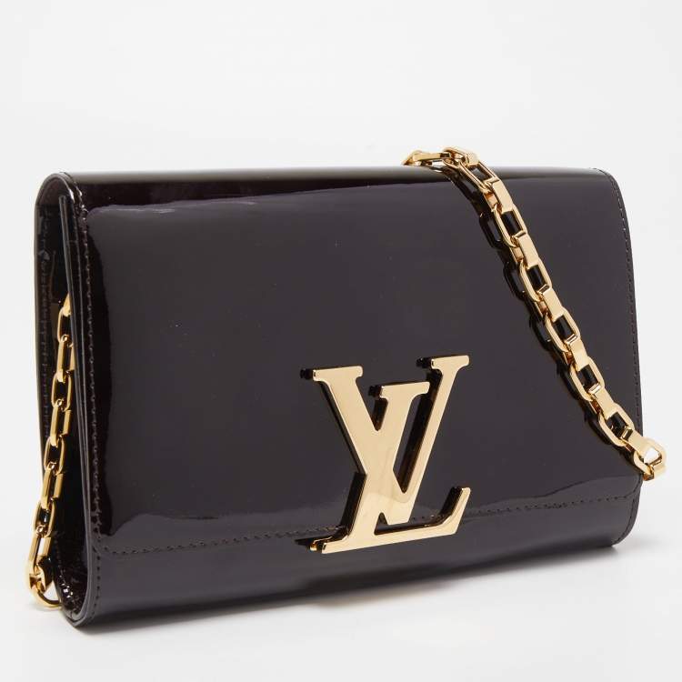 Pre Owned Louis Vuitton Amarante Vernis Chain Louise GM Bag