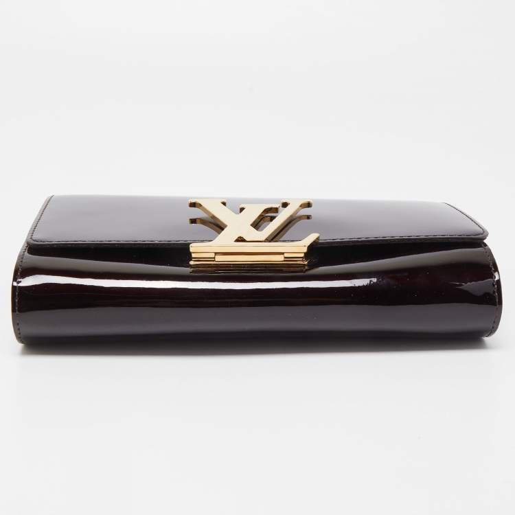 Pre Owned Louis Vuitton Amarante Vernis Chain Louise GM Bag