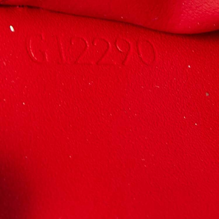 Pre Owned Louis Vuitton Cerise Monogram Vernis Zippy Wallet