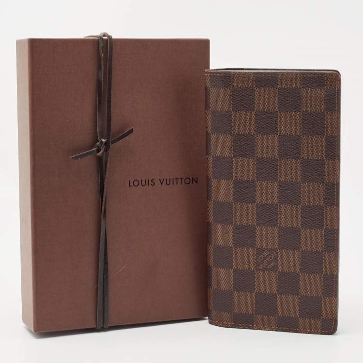 مملوكة مسبقًا Louis Vuitton Damier Ebene Canvas  Brazza Wallet