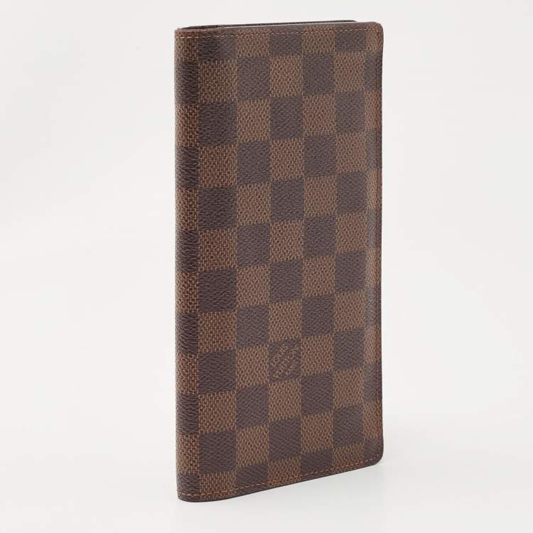 مملوكة مسبقًا Louis Vuitton Damier Ebene Canvas  Brazza Wallet