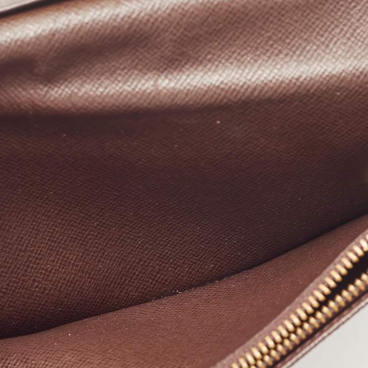 مملوكة مسبقًا Louis Vuitton Damier Ebene Canvas  Brazza Wallet