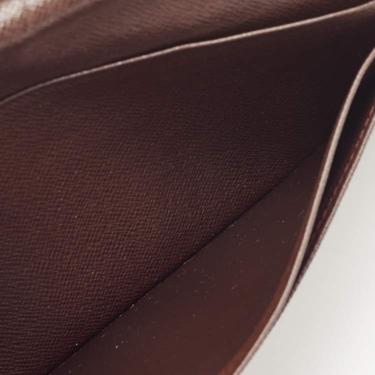 مملوكة مسبقًا Louis Vuitton Damier Ebene Canvas  Brazza Wallet
