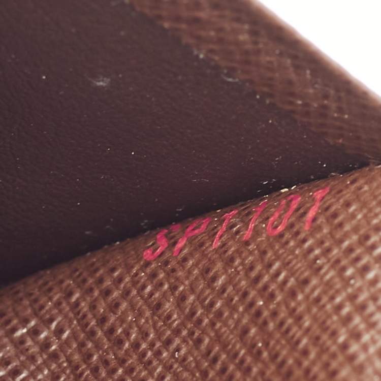 مملوكة مسبقًا Louis Vuitton Damier Ebene Canvas  Brazza Wallet