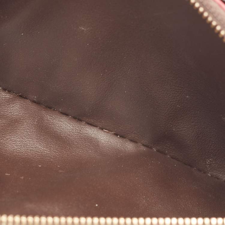 Pre Owned Louis Vuitton Fuchsia Monogram Canvas Emilie Wallet