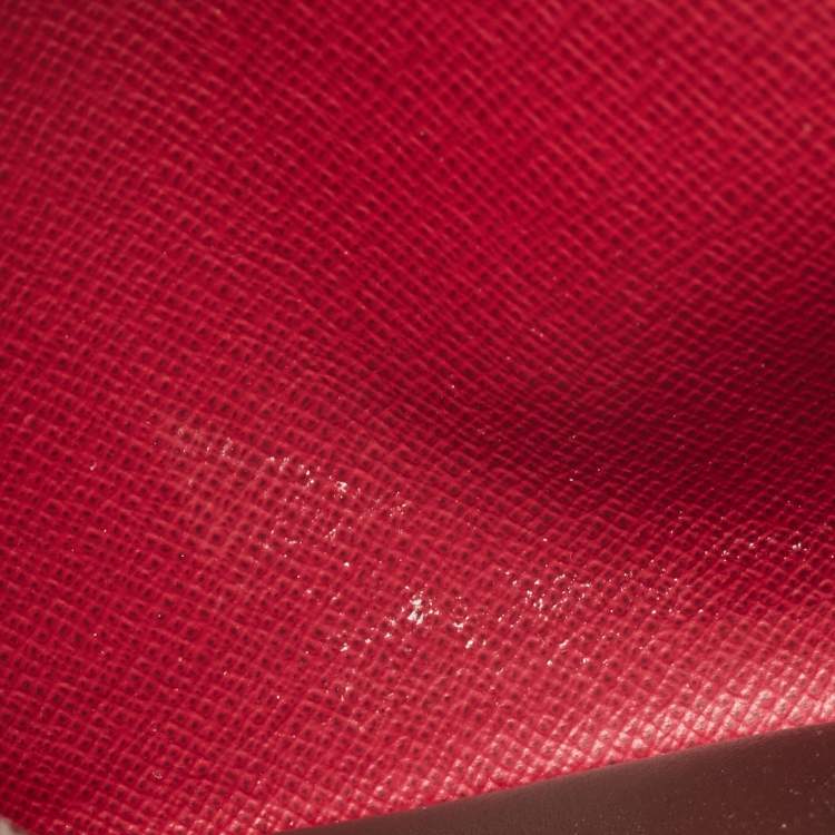 Pre Owned Louis Vuitton Fuchsia Monogram Canvas Emilie Wallet