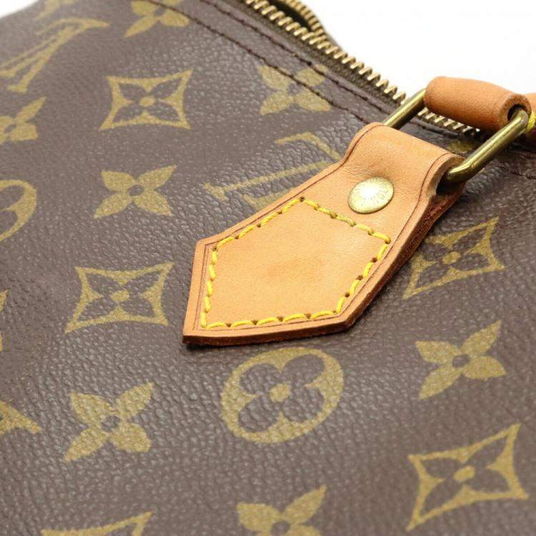 Pre Owned Louis Vuitton Brown Monogram Canvas Speedy 40 Top Handle Bag