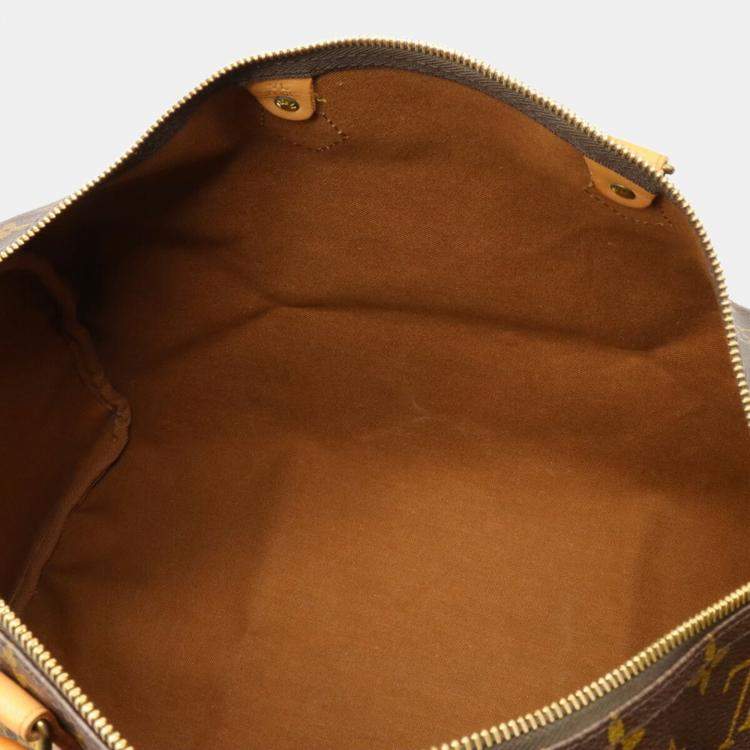 Pre Owned Louis Vuitton Brown Monogram Canvas Speedy 40 Top Handle Bag