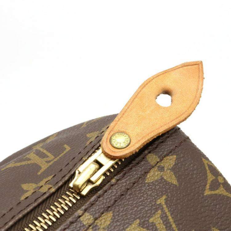 Pre Owned Louis Vuitton Brown Monogram Canvas Speedy 40 Top Handle Bag