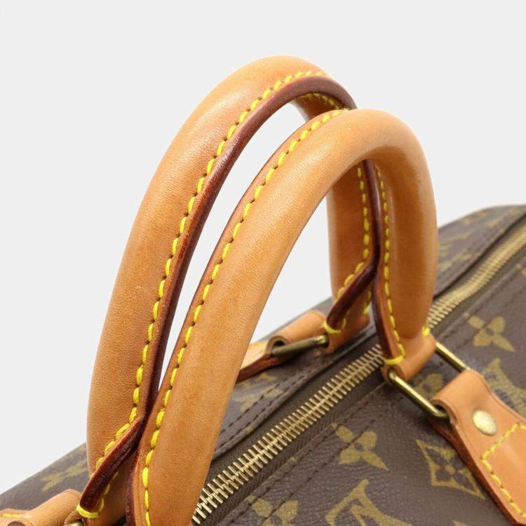 Pre Owned Louis Vuitton Brown Monogram Canvas Speedy 40 Top Handle Bag