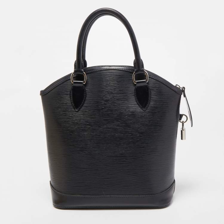 Pre Owned Louis Vuitton Black Epi Leather Lockit Vertical Bag