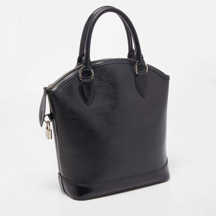 Pre Owned Louis Vuitton Black Epi Leather Lockit Vertical Bag