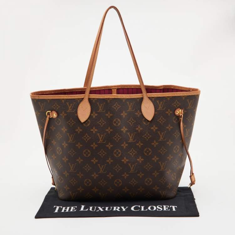 Pre Owned Louis Vuitton Monogram Canvas Neverfull MM Bag