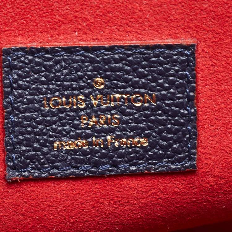 مملوكة مسبقًا Louis Vuitton Marine Rouge Monogram Empreinte Leather Vavin PM Bag