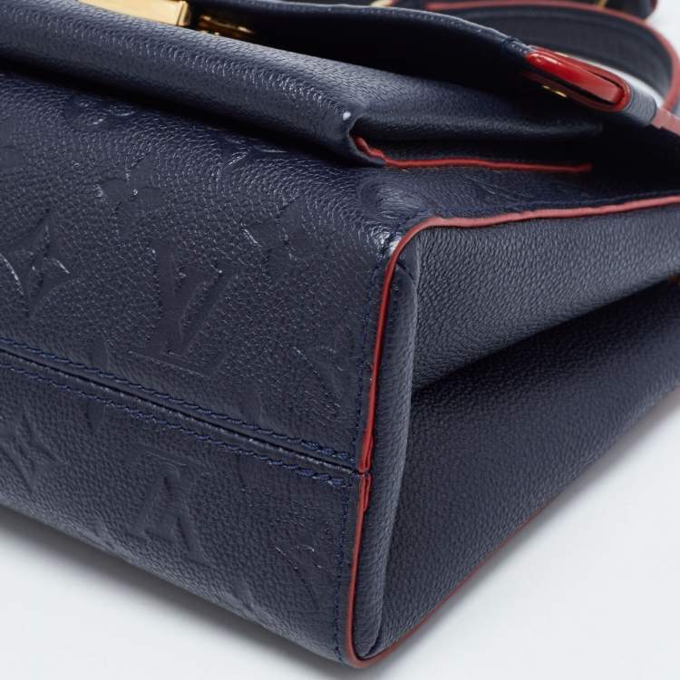 مملوكة مسبقًا Louis Vuitton Marine Rouge Monogram Empreinte Leather Vavin PM Bag