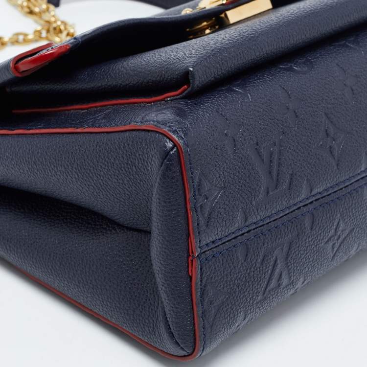 مملوكة مسبقًا Louis Vuitton Marine Rouge Monogram Empreinte Leather Vavin PM Bag