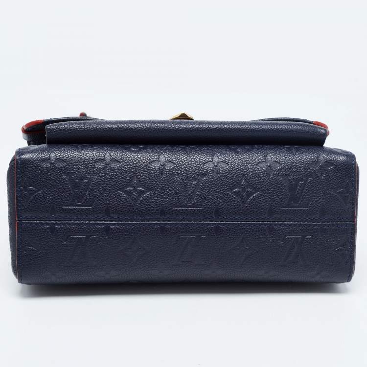 مملوكة مسبقًا Louis Vuitton Marine Rouge Monogram Empreinte Leather Vavin PM Bag