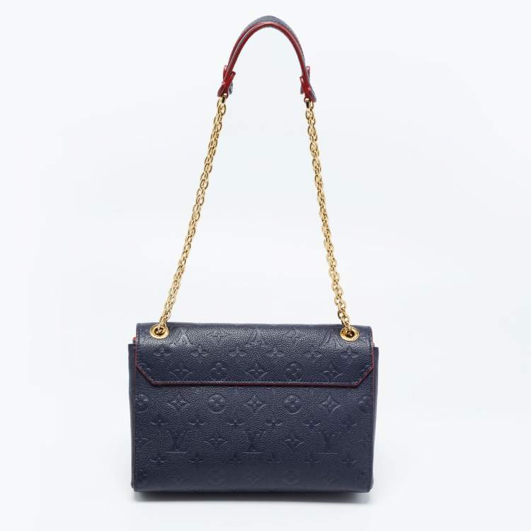 مملوكة مسبقًا Louis Vuitton Marine Rouge Monogram Empreinte Leather Vavin PM Bag