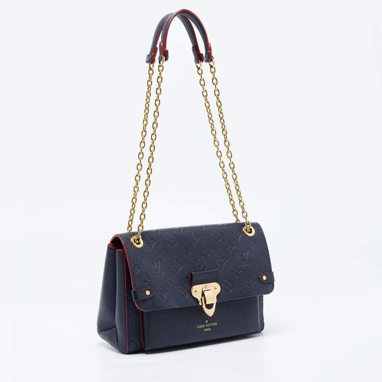 مملوكة مسبقًا Louis Vuitton Marine Rouge Monogram Empreinte Leather Vavin PM Bag