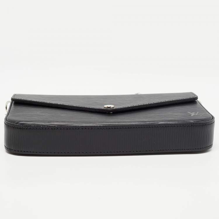 مملوكة مسبقًا Louis Vuitton Black Epi Leather Pochette Felicie Bag