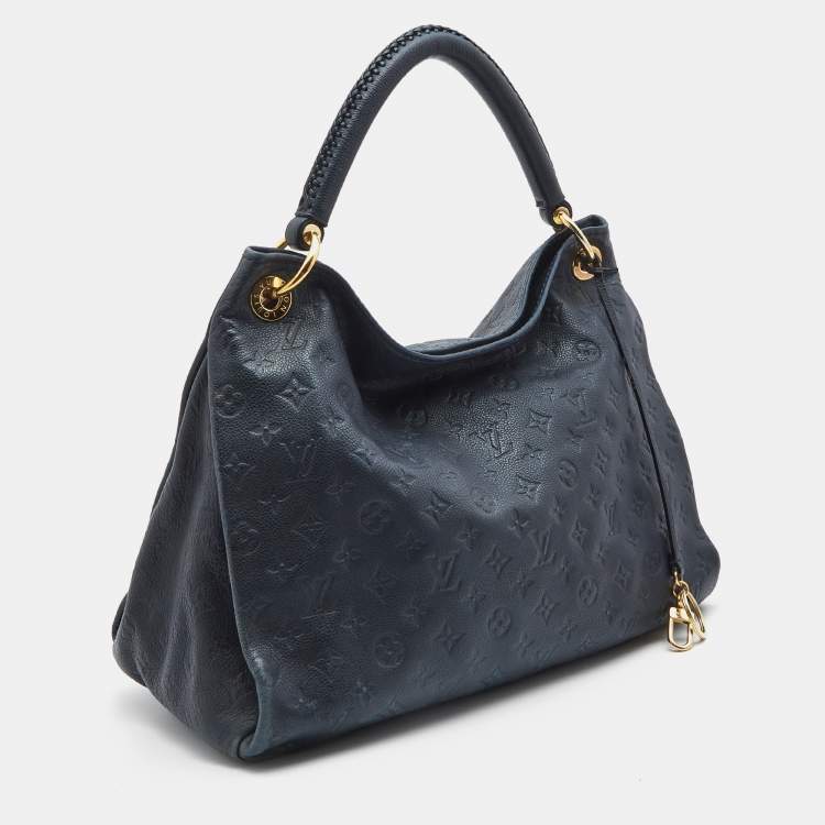 Pre Owned Louis Vuitton Dark Blue Monogram Empreinte Artsy MM bag
