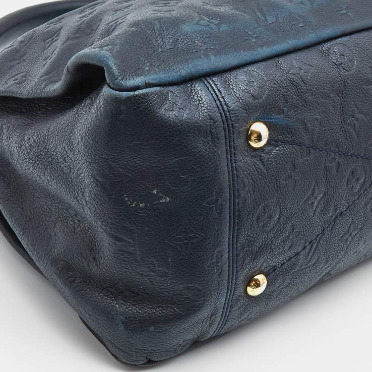 Pre Owned Louis Vuitton Dark Blue Monogram Empreinte Artsy MM bag