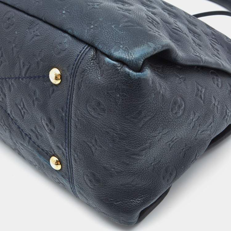 Pre Owned Louis Vuitton Dark Blue Monogram Empreinte Artsy MM bag