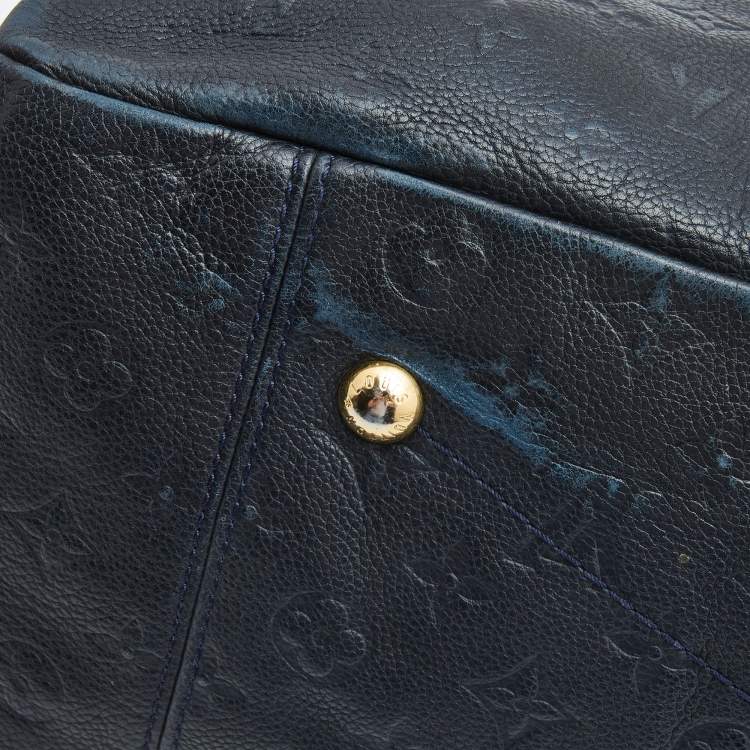 Pre Owned Louis Vuitton Dark Blue Monogram Empreinte Artsy MM bag