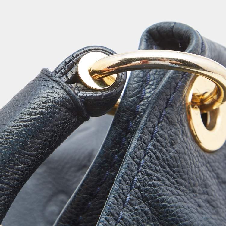 Pre Owned Louis Vuitton Dark Blue Monogram Empreinte Artsy MM bag